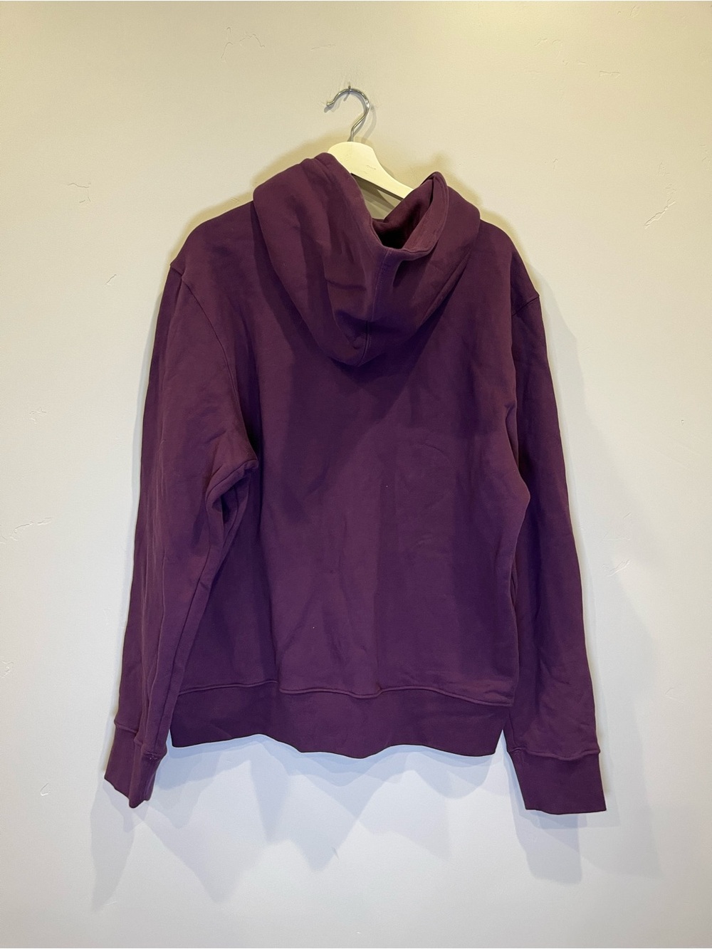 NWOT American Giant Plum Full-Zip Hoodie with White Drawcords - Picture 2 of 3